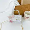 Moda Estilo Chanel Bolso Infantil Lindo Moño Estilo Princesa Billetera Portátil para Monedas Salir Bolso de Hombro Cruzado de Moda