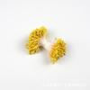 2mm Mate Impermeable Flor Corazón Redondo Cabeza de Cerilla Flor Corazón Estambres DIY Tocado Accesorios para el Cabello Alto Flores Artificiales Estambres Material Al por Mayor