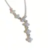 Elegante y lujoso collar de trébol de seis hojas estilo coreano para mujer, cadena para la clavícula con borla moderna y versátil, accesorio transfronterizo más vendido