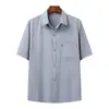 Conjunto de Camisa para Homens de Meia-Idade e Idosos N, Roupa de Vovô, Roupa de Pai, Conjunto Fino de Verão