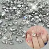 Ornatos Irregulares K9 para Unhas Ornatos de Rede Fundo Pontiagudo Pedras de Strass Mais Vendidas Ornatos de Diamante Transparente Diamantes para Unhas Super Brilho Pacote Misto
