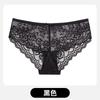 Ropa interior de encaje sexy para mujer, caliente, de talle medio, calada, transpirable, delgada, talla grande para chica gordita, calzones de algodón para mujer