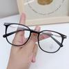 M3716 nueva moda cadena pequeña coreano anti-luz azul espejo plano liso callejera todo partido miopía gafas decorativas
