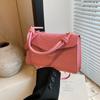Bolsa Quadrada Pequena da Moda deste Ano para Mulheres 2026 Nova Moda Casual Bolsa de Mão Cor Sólida Simples Bolsa de Ombro Transversal