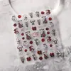 Pegatinas para Uñas con Gato Lindo en Relieve de Hierro Mn-376 Estilo Lindo Dibujos Animados Animales Suaves Lindos Serie de Colaboración Mn