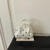 Nova Bolsa de Ombro Único Estilo Celebridade da Internet Moda Versátil Camurça Bolinhas Bolsa Bowling Estilo Coreano Moda Bolsa de Axila para Mulheres