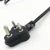 Cable de alimentación de tamaño de calibre indio enchufe de tres clavijas indio cola de pin sudafricano cola de flor de ciruelo enchufe de dos clavijas indio cable de alimentación de cola de 8 pines