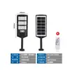 Poste de Luz Solar Transfronteiriço Novo Modelo LED Exterior à Prova d'Água Luz de Jardim com Sensor de Corpo Humano Integrado Poste de Luz Solar