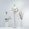 Tienda de Ropa Accesorios para Maniquíes Mitad del Cuerpo Femenino Ropa de Mujer Exhibidor de Ventana Maniquí Femenino Maniquí de Vestido de Novia Huaishai