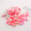 Bolas Elásticas de Seda de Alta Elasticidad de Colores Decoraciones de Pintura Creativa Hechas a Mano para Niños Juguetes de Bolas de Pelo DIY Accesorios para Ropa y Sombreros