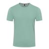 Camiseta transpirable de cuello redondo con logo estampado, manga corta, elástica, para correr, ideal para grupos, hecha a medida y bordada.