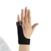Fijación de dedo transfronteriza con férula para pulgar tira de aluminio protector de flexión de muñeca soporte de articulación protector de dedo deportivo