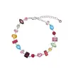 Pulseras de colores pastel, pulseras dulces y versátiles transfronterizas, joyería elegante y lujosa de alta gama para mujer, accesorios de moda, venta al por mayor desde el fabricante