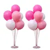 Suprimentos para Eventos de Casamento e Aniversário Decorações de Mesa Transparentes, Suporte de Balão para Decoração de Celebração em Shopping, Coluna Elevada para Exibição no Chão
