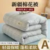 Colcha minimalista de algodão de Xinjiang Classe A, removível e lavável, núcleo de colcha para primavera e outono, colcha de algodão quente e espessa, colcha de inverno para dormitório
