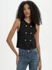 Venta al por mayor de ropa de mujer transfronteriza Estilo europeo y americano Ajustado Ajustado Doble botonadura Chaleco de punto Otoño Chaleco de mujer estilo Chanel pequeño