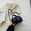 Mini Bolsa Pequena de Nicho Feminina 2024 Nova Moda Outono e Inverno Moda Pequena Bolsa Quadrada Popular na Internet Estilo Estrangeiro Bolsa de Ombro Transversal para Mulheres