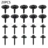 20 Piezas Adecuado para Buick Cadillac Chevrolet Guardabarros de Coche Guardabarros Tornillo Autorroscante Hebilla
