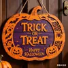 Nuevo producto transfronterizo: letrero de puerta de madera plano para Halloween, decoración de pared creativa, letrero de decoración navideña, venta al por mayor del fabricante