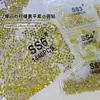 Diamantes Sueltos Ss4 Ab Rhinestones en Forma de Abanico King para Uñas, Rhinestones Super Brillantes en Forma de Abanico, Rhinestones Redondos de Vidrio Iridiscentes Aurora con Base Plana