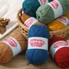4 Ovillos de Hilo de Algodón Leche para Bebés, Hilo de Algodón Textil para Tejer a Mano y Crochetar Zapatillas, Oferta Especial de Ovillo de Hilo para DIY