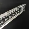 Regla Pesa Papeles de Cristal para Maestros Grabado Láser Regalos Conmemorativos de Negocios Caligrafía Adornos Arquitectónicos Wen Zhen