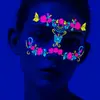 Estilo Novo Europeu e Americano Transfronteiriço Máscara Neon Fluorescente Adesivos de Rosto Festival de Música Borboleta Brilhante Boate Adesivos de Tatuagem