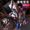 Capa para Celular Samsung S25 Guerreiro Mecha Gundam Capa Piscante para Chamada Recebida Note20 Compatível com S24 Ultra