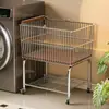 Cesta de lavandería para almacenamiento de ropa sucia cesta de almacenamiento carrito de bocadillos estante de almacenamiento para huecos de lavabo de baño cesta de lavandería para inodoro