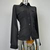 Corea del Sur Dongdaemun Nueva Camisa Sexy Perspectiva Manga Larga Elegante Femenina Ajustada
