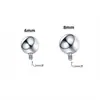 Pendiente de titanio F136 0.9 dientes cuatro garras circón, piercing para labio, nariz, bola, cono puntiagudo, joyería para perforación de aleación de titanio G23