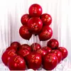 Decoración de Habitación de Boda 10 pulgadas Doble Capa Engrosada Rojo Granada Decoración de Boda Suministros de Boda Fabricante de Globos de Boda Venta al por Mayor