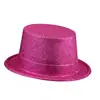 Chapéu de performance para Halloween suprimentos Chapéu de Jazz cartola Chapéu Lincoln chapéu de mágico chapéu alto dourado rosa adulto