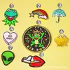 Parches Bordados Novedosos Rana Arcoíris Pegatinas de Tela Decoración de Ropa Insignias de Dibujos Animados Fabricante Venta al por Mayor Transfronteriza