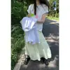 Estilo Coreano com um Forte Senso de Flair Artístico! Nova Camiseta de Algodão Casual Versátil de Manga Curta com Gola Redonda para Mulheres - Coleção Primavera/Verão 2026