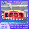 Barraca de Jogo Inflável de Circo Vermelha e Branca Casa de Jogo de Arremesso de Alvo Inflável Modular Aluguel de Atividade ao Ar Livre