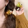 Goma para el pelo de lana estilo coreano con forma de calabaza, elegante y juvenil, diadema elástica para mujer, accesorio para moño