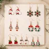 Suministro Exclusivo Transfronterizo de Pendientes Colgantes de Aceite Navideños, Árbol de Navidad, Reno, Copo de Nieve y Campana. Lote Mixto de Stock de Fábrica de Temporada Festiva