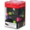 Borracha (colori) Lápis de Cor Fc Mix Preto Neon com Apontador - Caixa com 24 Unidades