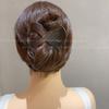 Grampo de Cabelo Simples Elegante Retrô em Forma de 8 Parte Traseira da Cabeça Topo do Cabelo Clipe Acrílico Cor Tartaruga Fosco Grampo de Cabelo Acessórios de Cabelo