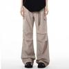 Calça Cargo Retro Americana 2025 Padrão Escuro de Mármore Multibolsos Unissex Tendência Solta Casual Perna Larga Calça Paraquedas