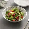 Tigela de Cerâmica Chuveiro de Meteoros de Iogurte de Fábrica Tigela Tigela de Sopa de Luxo Tigela para Macarrão Louça de Hotel Tigela Redonda para Salada de Frutas