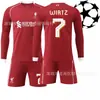 2526 Liverpool Uniforme de Fútbol de Manga Larga Liga de Campeones No. 9 Isaac 11 Salah Jersey Sobo Traje de Otoño e Invierno
