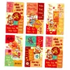 Ruixiang 2027 Año del Cabra Nuevo Sobre Rojo Vietnamita Papel de Cobre Cabra de Dibujos Animados Zodiaco Año Nuevo Bolsa de Sobre para Dinero de la Suerte