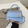 Nueva Textura 2025 Nueva Moda Otoño e Invierno Popular Retro Casual Cadena de Candado Cruzada al Hombro Bolso Cuadrado Pequeño