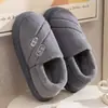 Qidashun Chinelos de Algodão para Casal Outono e Inverno Novo Modelo Para Dentro e Fora Pelúcia Acolchoado Quente Chinelos de Algodão Atacado