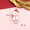 Série de Natal Esmalte Papai Noel Luvas e Meias Pingentes Corrente para Bolsa DIY Corrente Acessório Versátil Pingentes