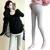 Nova Roupa de Maternidade: Conjunto de Leggings de Cintura Alta Ajustável para Apoio da Barriga e Camiseta de Veludo Alemão para Gravidez e Amamentação, Outono/Inverno