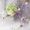 Vestido de Tela Bordada con Malla Vestido de Top Halter Tela Bordada Bordado a Mano Bordado Plano Tela Bordada