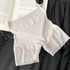 Shorts de Segurança Anti-Exposição Sem Costura Cintura Alta Dois em Um Controle de Barriga e Levanta Bumbum Roupa Íntima Feminina Seda de Gelo Antibacteriano Verão Leggings Finas para Pernas